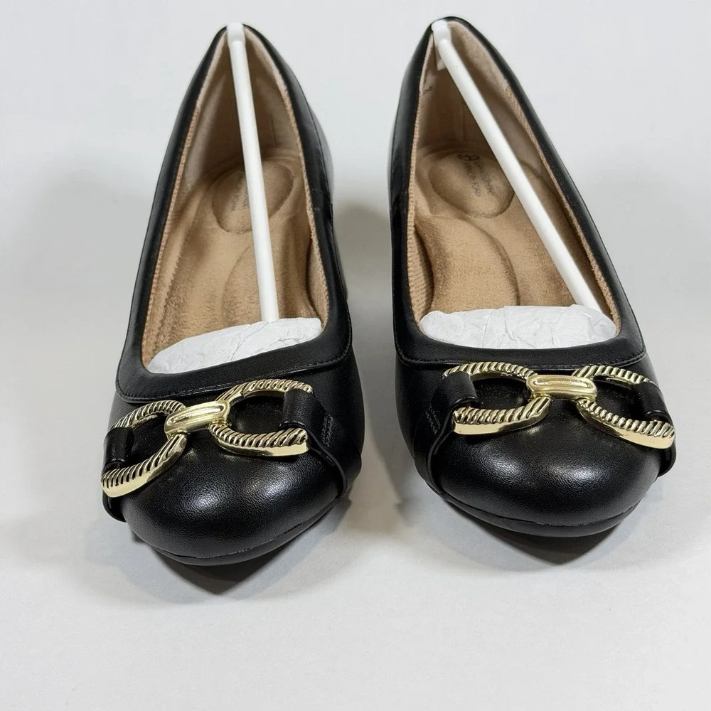 Giani Bernini Size-6M Shoes Ameriee‎ Dress Black Memory Foam Block Heel